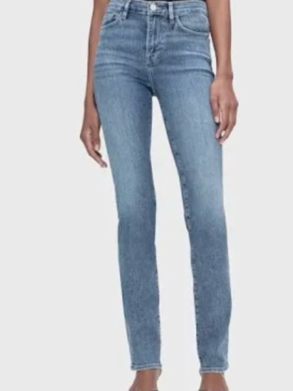 FRAME Le High Straight Long Jeans Blue NWT Size 31
